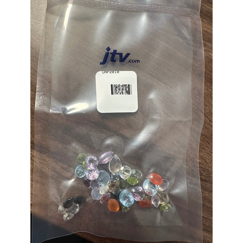 JTV Mixed Loose Gemstone Parcel Assorted Shapes Colors Amethyst Topaz Peridot